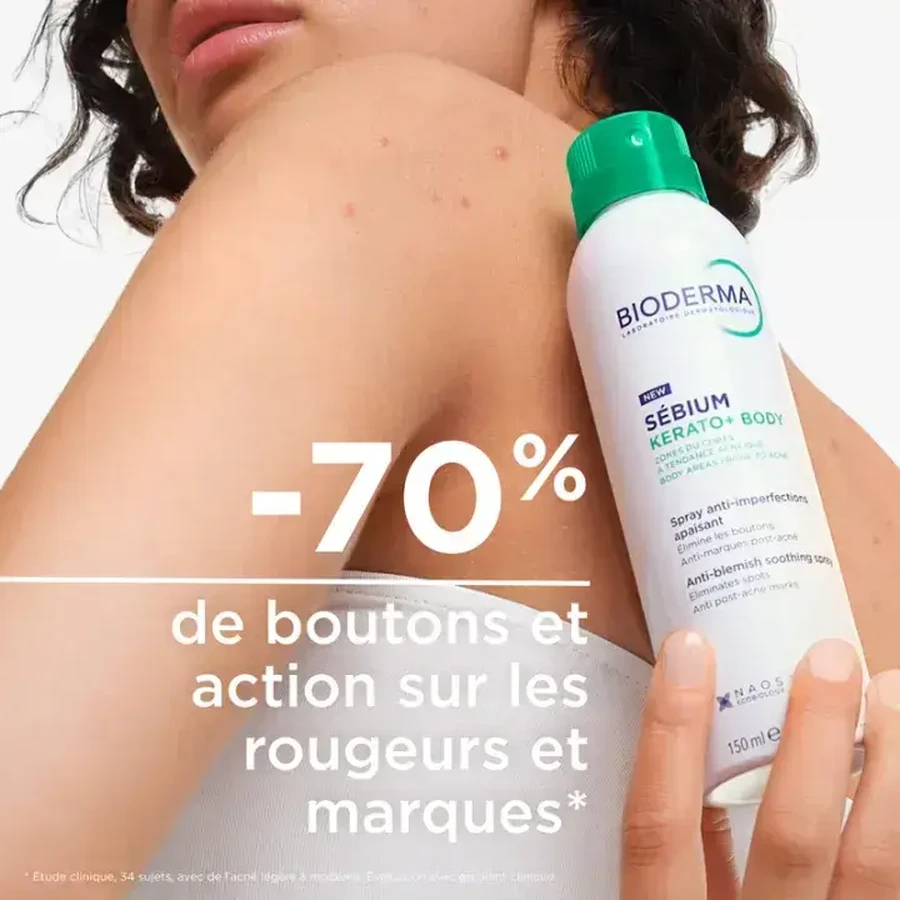 Sebium Kerato+ Body Spray, 2 x 150 ml, Bioderma 