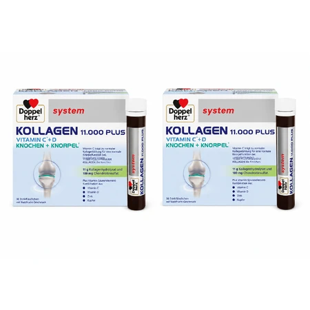 Doppelherz COLAGEN 11.000 PLUS. 2 x 30 flesjes