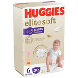Luierbroekjes Elite Soft, nr. 6, 15-25 kg, 30 stuks, Huggies