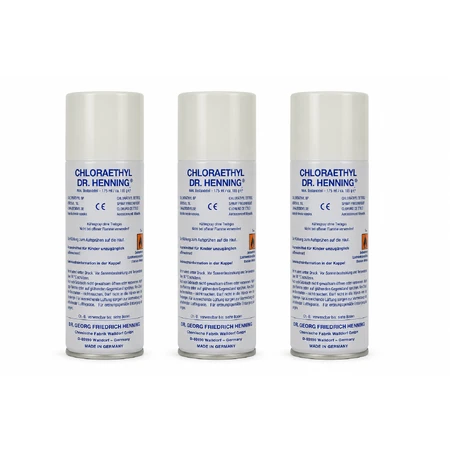 Cloraetil Dr. Henning, spray, 3 x 175 ml, bez gazu pędnego: ceny i cechy