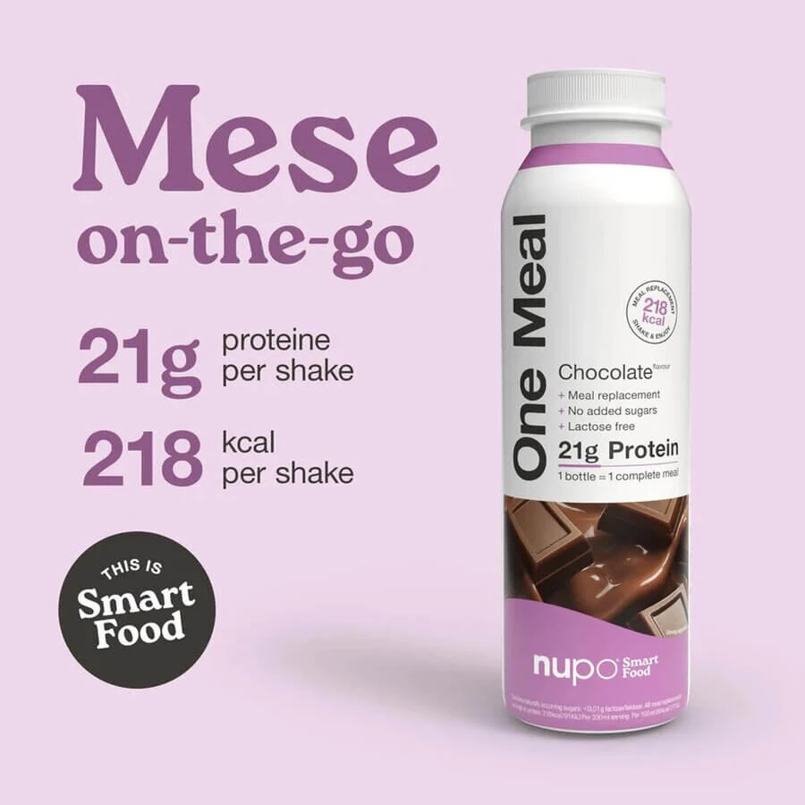 One Meal-shake met chocoladesmaak, 330 ml, Nupo