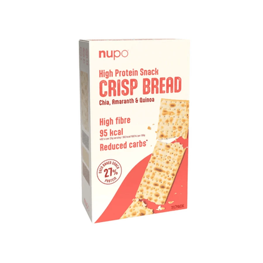 Knapperige proteïnecrackers (knapperig brood), 7 x 25 g, Nupo