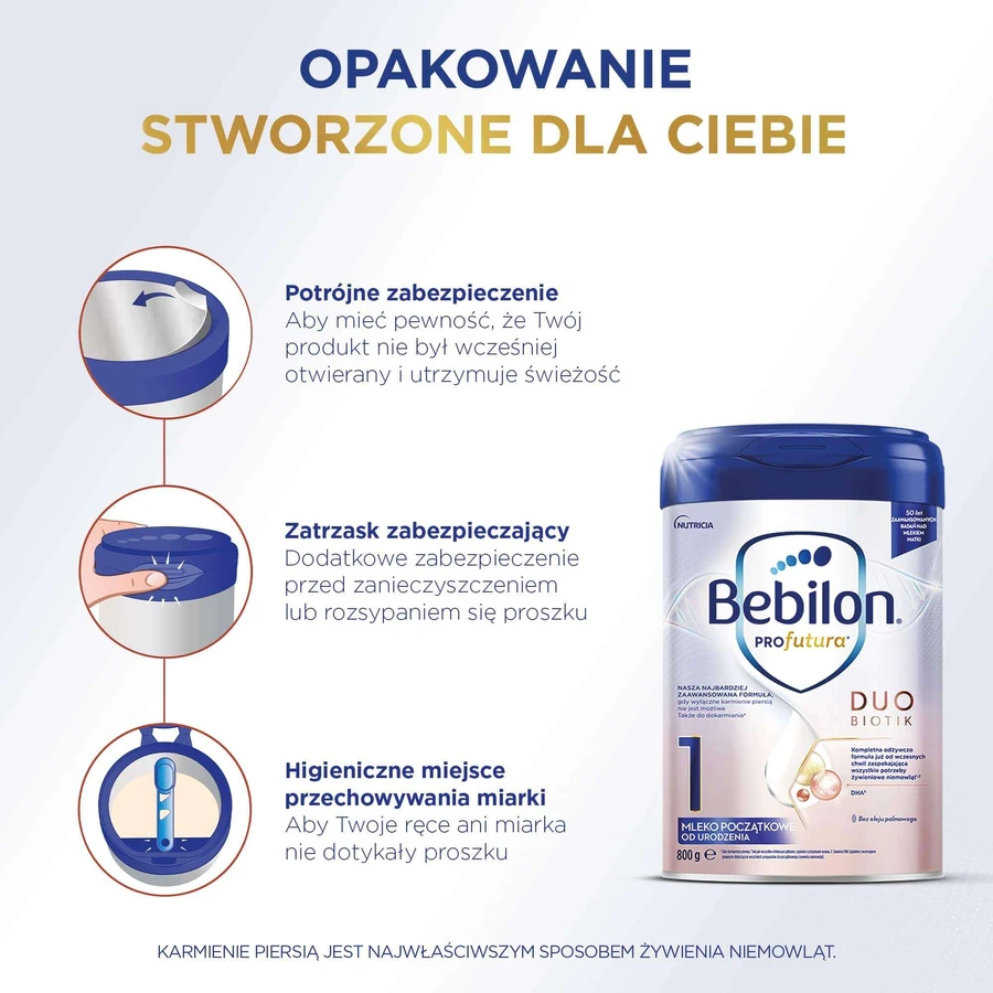 Bebilon Profutura DuoBiotik 1, Säuglingsmilch, ab Geburt, 800 g