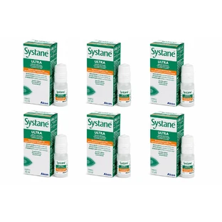 Systane Ultra feuchtigkeitsspendende Augentropfen, 6 × 10 ml, Alcon