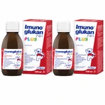 Imunoglukan P4H Plus 2 × 100 ml Sirup für Kinder ab 3 Jahren und Erwachsene, Pleuran