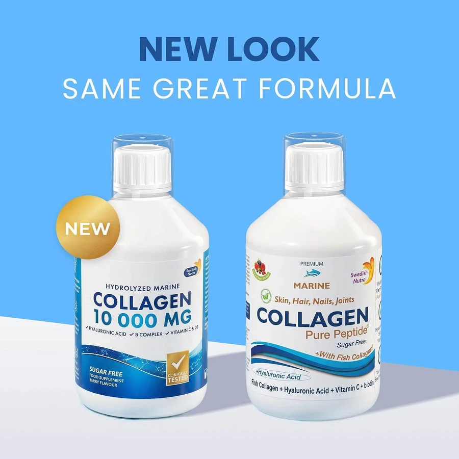 Colagen Marin Hidrolizat 10000mg, 500 ml, Swedish Nutra