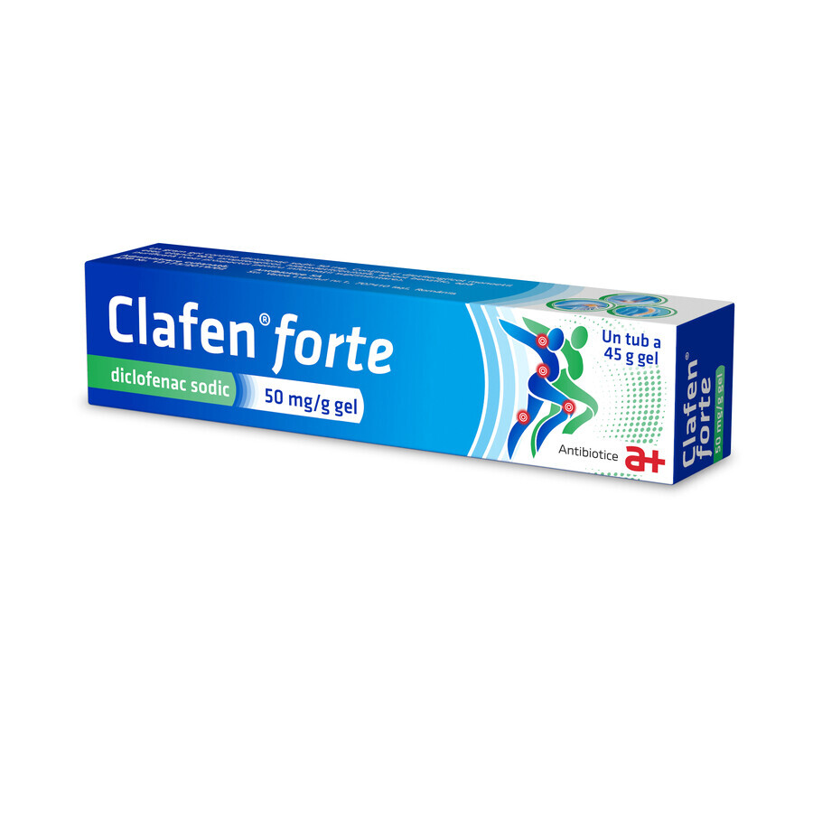 Clafen forte 50 mg/gramme, 45 g, Antibiotice SA