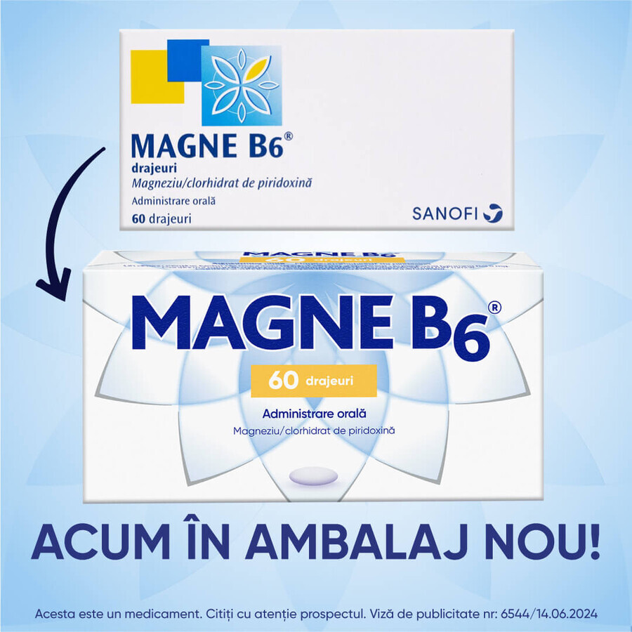 Magne B6, 60 tablets, Sanofi