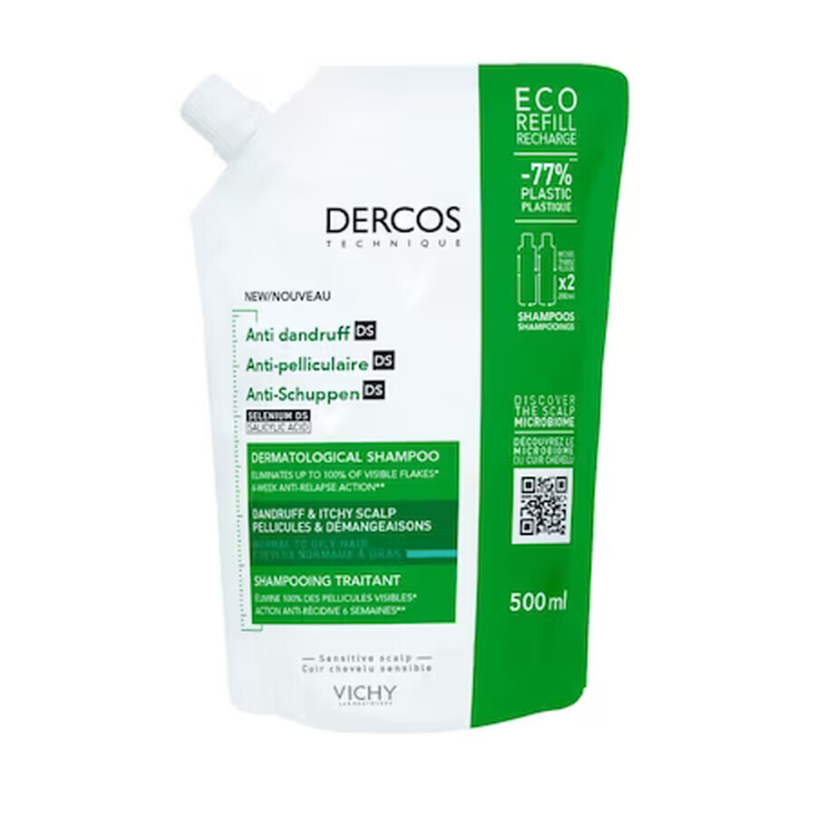 Vichy Dercos Anti-matrette shampoo voor normaal/vettig haar, eco-formaat, 500 ml