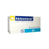 Panangin 175 mg + 166 mg, 50 comprimés pelliculés, Gedeon Richter Roumanie