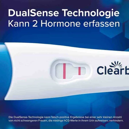 Test de sarcină Clearblue: cu 6 zile înainte – 2 hormoni, 1 test