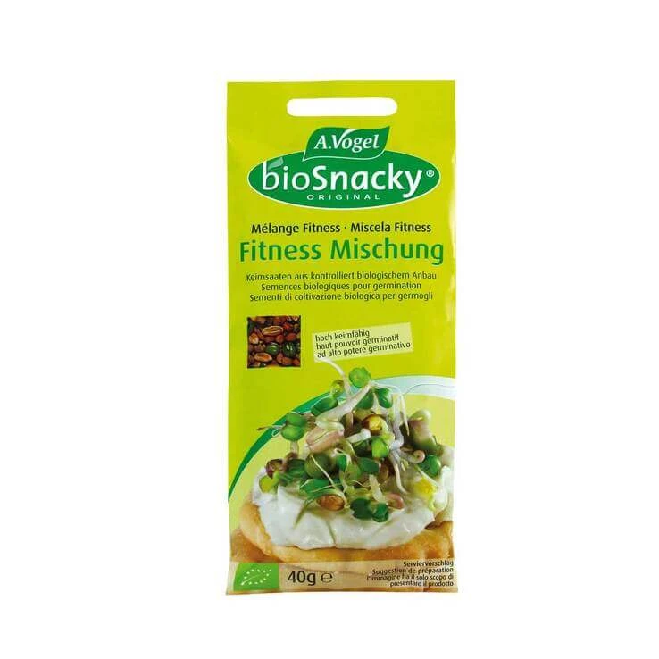 Biosnacky Fitness Sprout Mix-zaden, 40 g, ongezouten