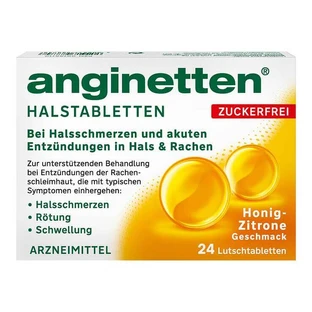 anginetten® suikervrije keelpastilles, 24 stuks