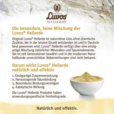Glinka lecznicza Luvos®, proszek drobnoziarnisty, 380 g proszku: ceny i cechy