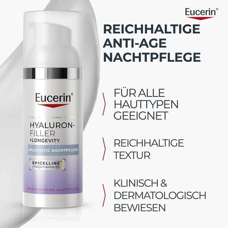 Eucerin Anti-Age Hyaluron-Filler Epigenetic Night, 50 ml – krem na noc: ceny i cechy