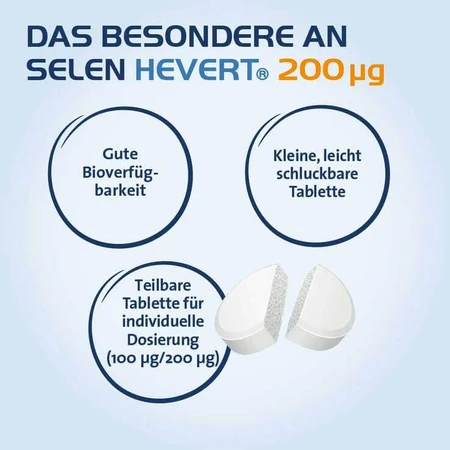 Selen Hevert 200 µg Tabletten, 100 St Tabletten
