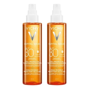 Vichy Capital Soleil Cell Protect Oil SPF 30, 2 x 200 ml olejku