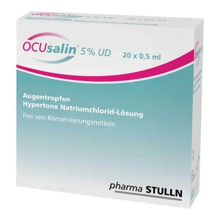 Ocusalin 5% UD Eye Drops, 20 x 0.5 ml eye drops