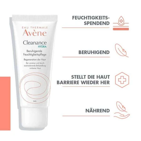 Avene Cleanance Hydra beruhigende Feuchtigkeitspflege, 2x40 ml Creme