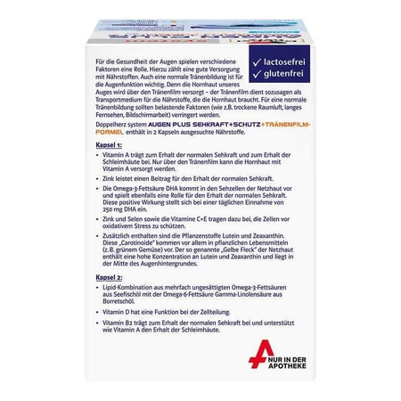 Doppelherz System Eyes Plus Vision + Protection, capsule, 3 confezioni da 120 capsule
