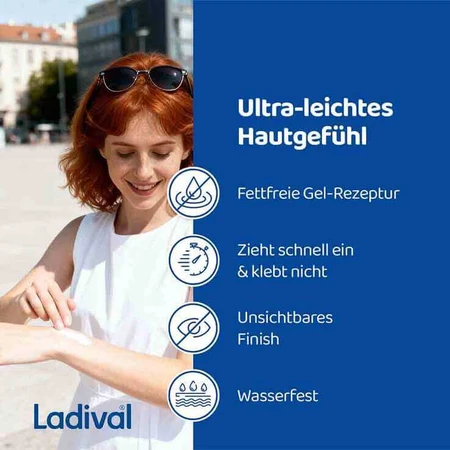 Ladival Gel de protecție solară pentru pielea sensibilă SPF 50+, 2 x 200 ml gel