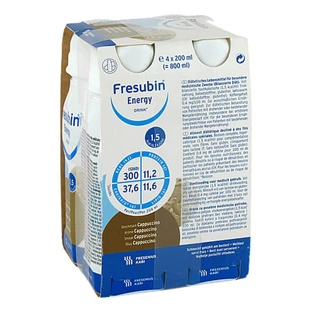 Fresubin Energy Drink Cappuccino, flacon de 4 x 200 ml de solution