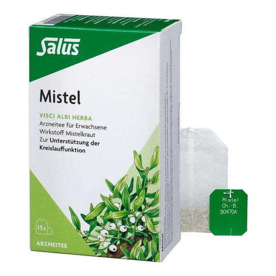 Mistletoe Medicinal Tea (Visci albi herba) Salus Tea Bags, 15 tea bags