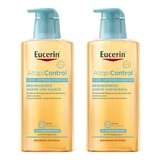 Huile de douche et de bain Eucerin AtopiControl, 2 gels douche de 400 ml
