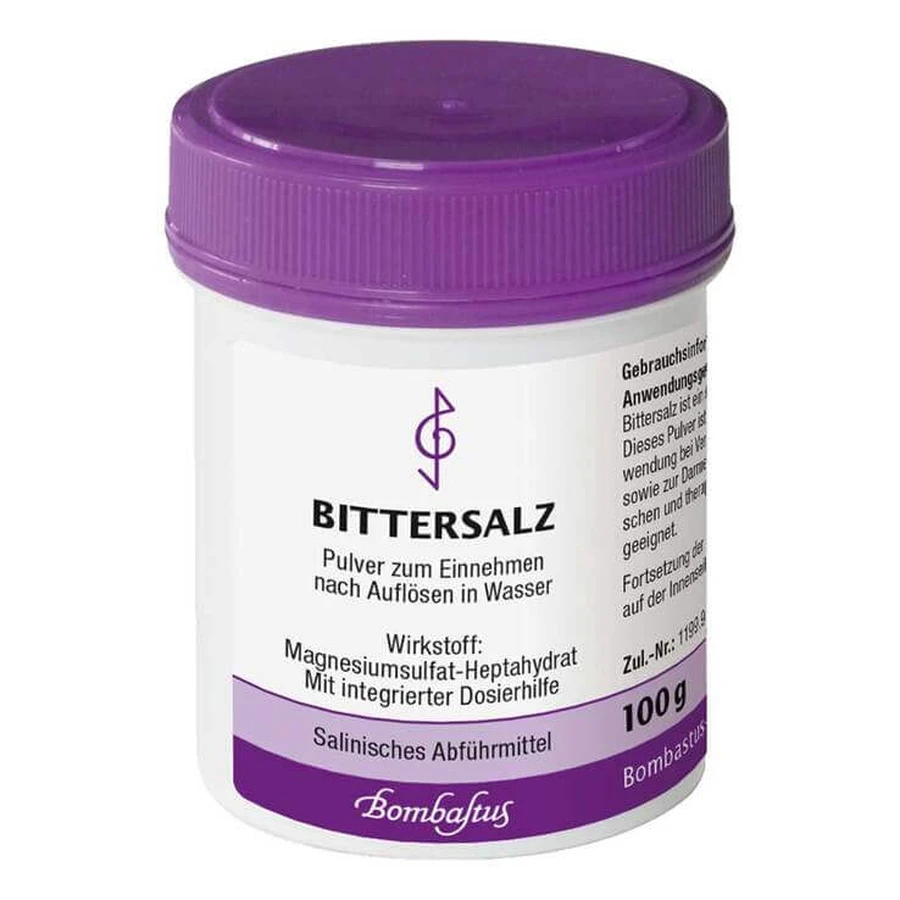 Bittersalz Pulver, 100 g Pulver