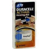 Duracell 675 Hearing Aid Batteries, 6-pack, as available