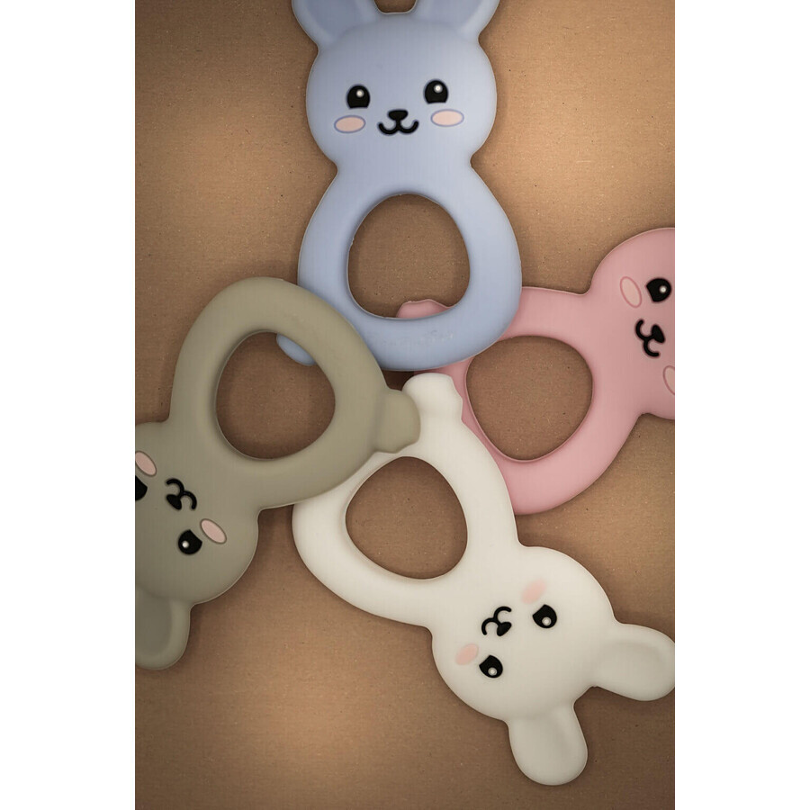 Jouet en silicone Bunny Doo Bleu Pastel, DooDaDoo