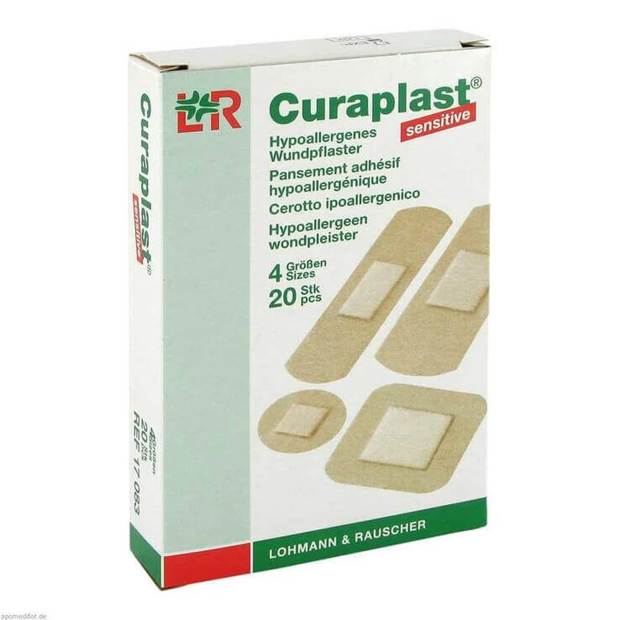 Curaplast Strips Sensitive, opakowanie zawierające 20 plastrów: ceny i cechy