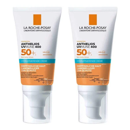 La Roche Posay Anthelios hydratisierende Creme getönt LSF 50 +, 2x50 ml Creme