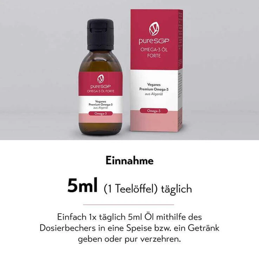 Puresgp Omega-3-olie Forte-druppels, flesje van 100 ml