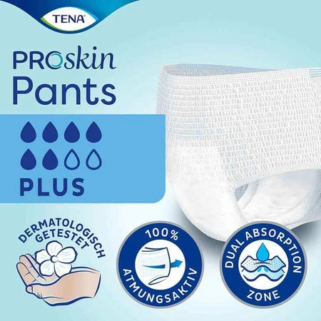 Majtki TENA Pants Plus S na nietrzymanie moczu, 14 sztuk, w razie potrzeby: ceny i cechy
