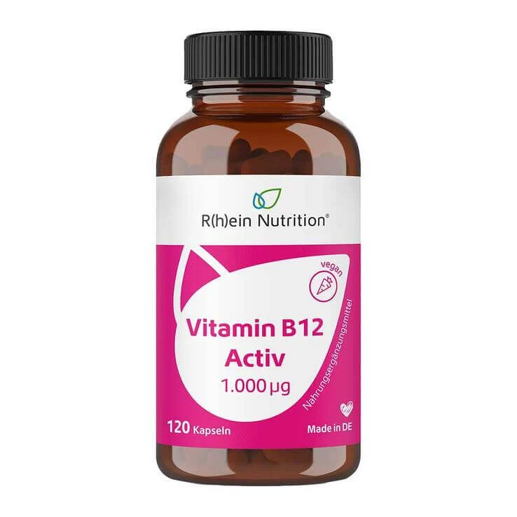 Vitamine B12 Activ 1000 µg, extra krachtig + veganistische capsules, 120 capsules