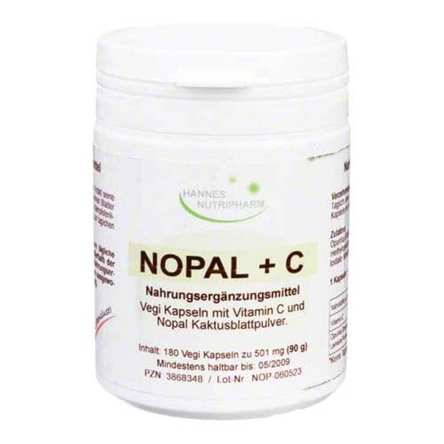 Capsule vegetariane al cactus nopal, 180 capsule