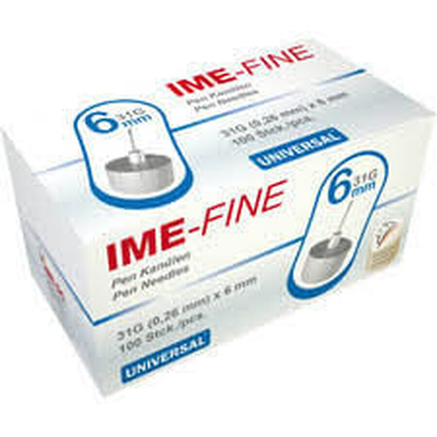 IME-FINE Ace insulina 31G/6mm x 100 buc., IME-DC Diabet Srl