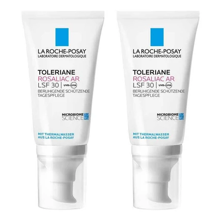 Crema La Roche-Posay Toleriane Rosaliac AR SPF 30, 2 x 50 ml