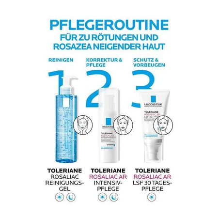 Crema La Roche-Posay Toleriane Rosaliac AR SPF 30, 2 x 50 ml