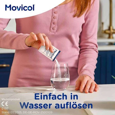 MOVICOL® Beutel Pulver – schnelle Hilfe bei Verstopfung, 10 St Pulver zur Herstellung einer Lösung zum Einnehmen