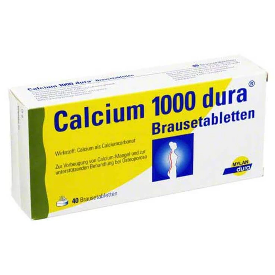 Calcium 1000 dura Brausetabletten, 20 St Brausetabletten