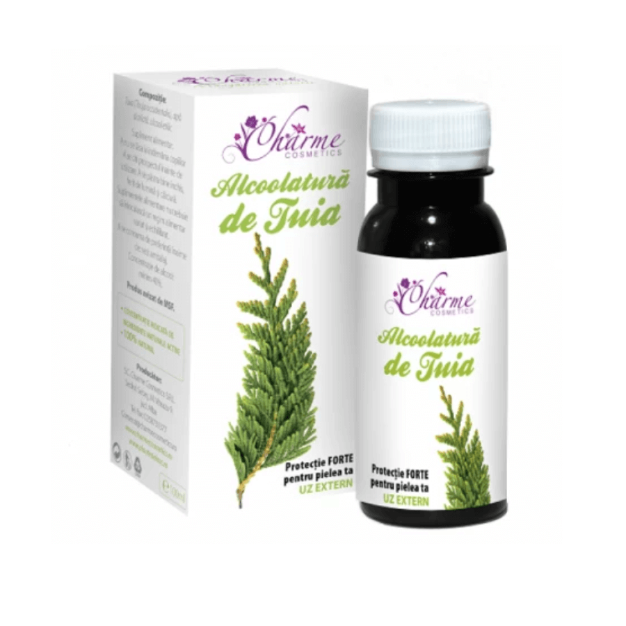 Alcool di Thuja, 100 ml, pianta di Dacia