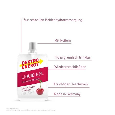 Dextro Energy Sports Nutrition Liquid Gel Cherry, 60 ml gel