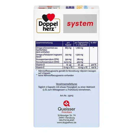 Doppelherz Omega-3 Premium 1500 system Kapseln, 3x120 St Kapseln
