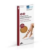 Calcetines de compresión hasta la rodilla Provital 70, talla 35-38, color polvo, 2 pares, tal y como están
