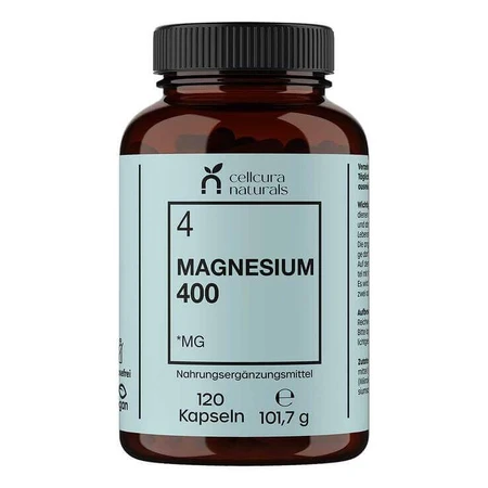 Magnesio 400 cápsulas, 120 cápsulas