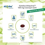 Aportha Kaneka Ubiquinol 100mg Coenzym Q10 vegetarische Kapseln, 60 St Kapseln