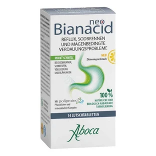 Neo Bianacid zuigtabletten met citroensmaak, 14 zuigtabletten