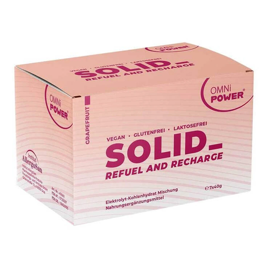 Omni Power Solid Powder Pouch, 7 x 40 g of powder